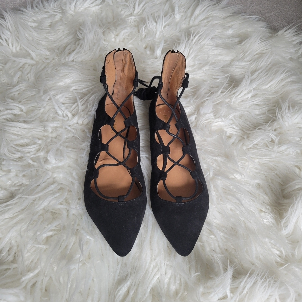 Nine West Signmeup Lace-Up Flats - Picture 3 of 11